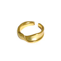 New Twisted Wide 925 Sterling Silver Adjustable Ring