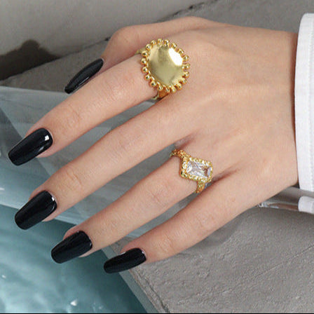 Party Sunflower 925 Sterling Silver Adjustable Ring