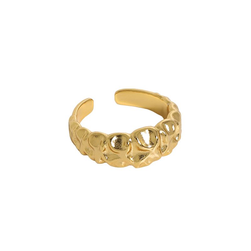 Chunky Fashion Bubble 925 Sterling Silver Adjustable Ring
