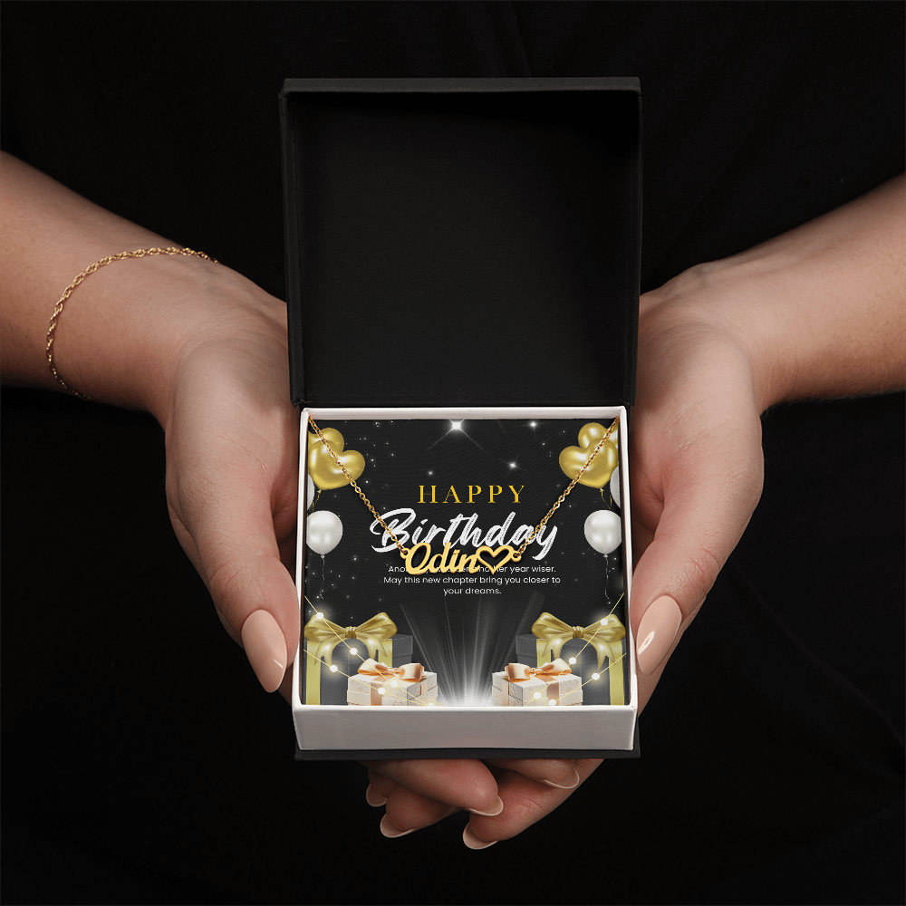 Personalised Name Necklace with Heart - The Perfect Gift for Her