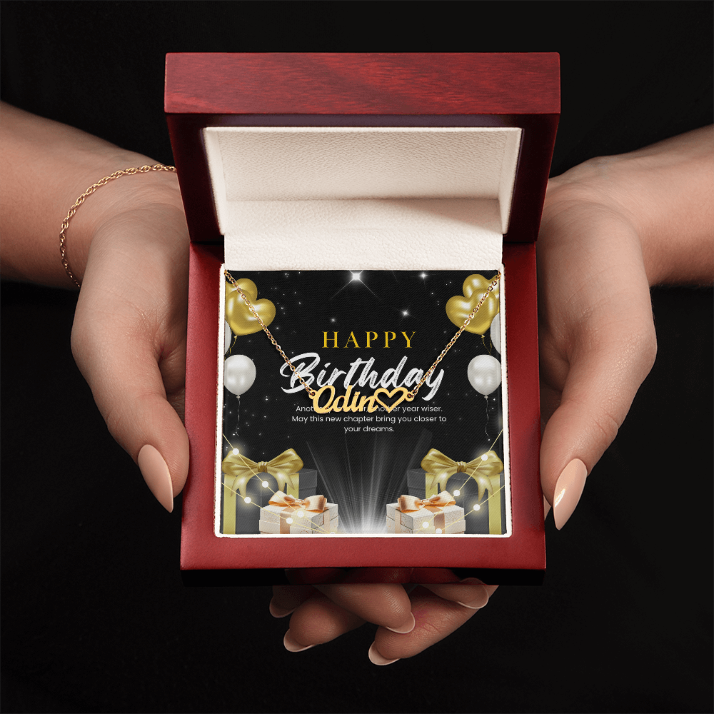 Personalised Name Necklace with Heart - The Perfect Gift for Her