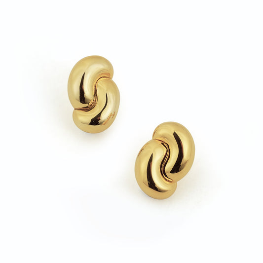 Fine Jewellery Women Elegant Light Two Drop Water Hypoallergenic S999 Sterling Silver Stud Earrings