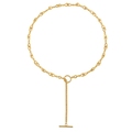 Bella - Hollow Twisted T-Bar Necklace